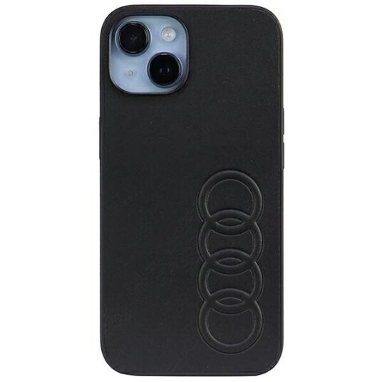 Audi Audi Synthetic Leather Iphone 14 6.1" Czarny/Black Hardcase Au-Tpupcip14-Tt/D1-Bk