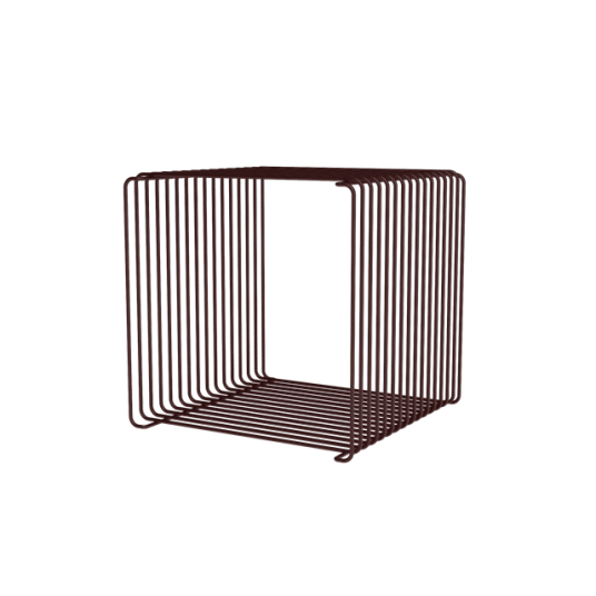 Montana Panton Wire Enkel Hylle 07 Svart Rød 34,8 cm x 34,8 cm