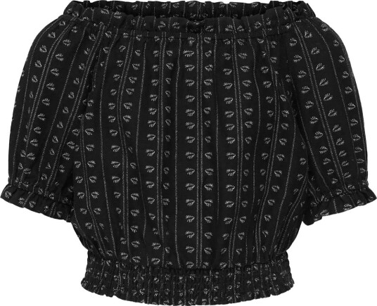 Kids Only Kogboletta Off Shoulder S/S Top Wvn   BLACK   164