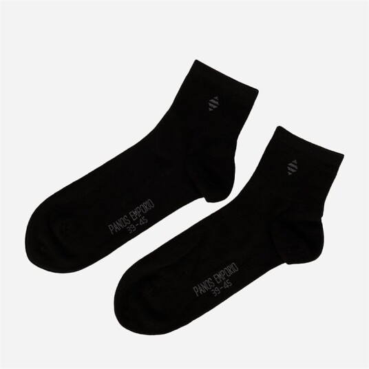 Panos Emporio Pe 2pk Michael Cotton Quarter Black