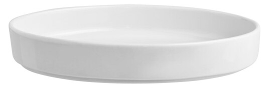 VEGA Form Base oval; 95cl, 25.5x18.7x4 cm (LxBxH); Hvit; Oval; 2 Stykk / Forpakning