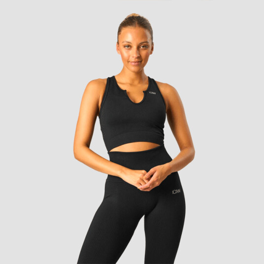 Ribbed Define Seamless Tank Top, Black Svart Medium Ribbed Define Seamless Tank Top, Black Svart Medium