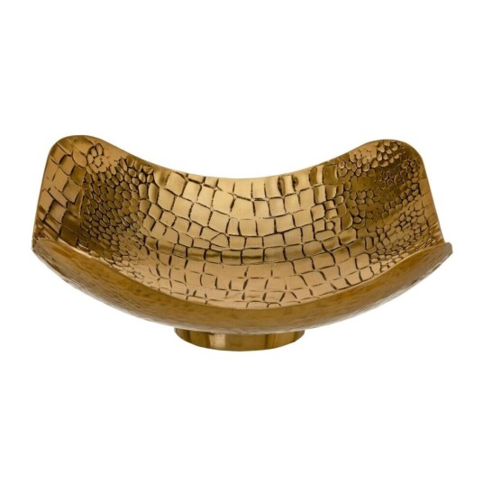 Bigbuy Home Bordduk 35 X 35 X 11 Cm Gyllen Metall