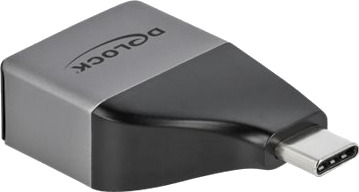 Delock - Video Adapter - Usb-C Hann Til Hd-15 (Vga) Hunn - Grå