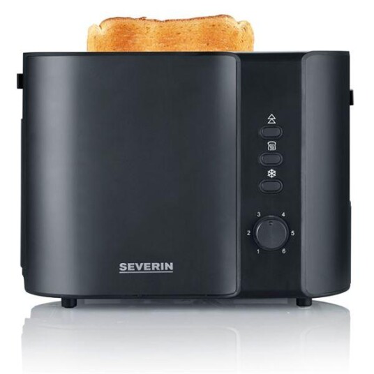 Severin Brødrister 800W matt svart Severin Brødrister 800W matt svart
