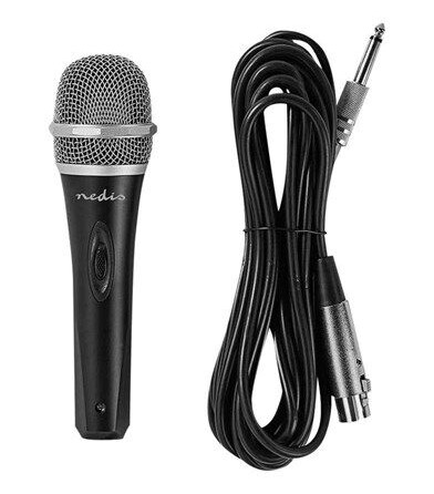 Nedis MPWD50CBK Dynamisk Håndholdt Mikrofon Cardioid XLR Svart Nedis MPWD50CBK Dynamisk Håndholdt Mikrofon Cardioid XLR Svart