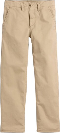 GAP Kids Modern Uniform Relaxed Straight Khakis Beige 176 GAP Kids Modern Uniform Relaxed Straight Khakis Beige 176