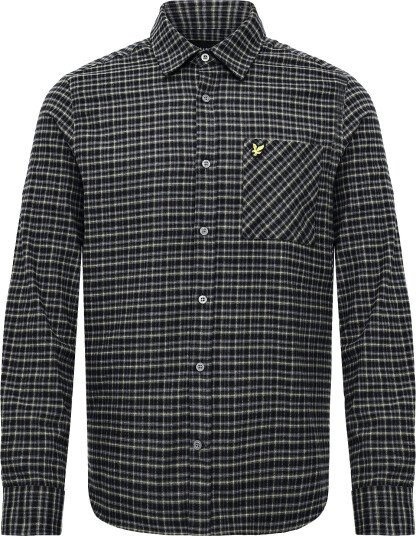 Lyle & Scott Tartan Flannel Shirt Black XS