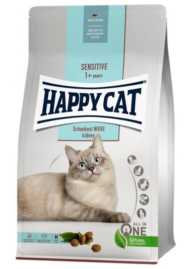 Happy Cat Sensitive Kidney Tørrfôr For Voksne Katter For Sunne Nyrer 300 G Pose