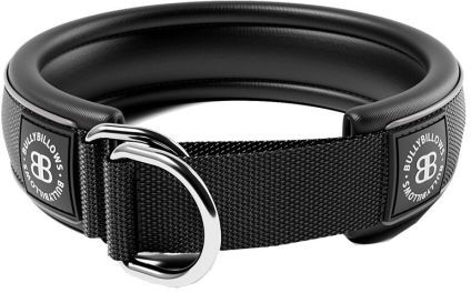 Bullybillows Hundehalsbånd Halvstrup Reflekterende Svart 4 cm (M) Bullybillows Hundehalsbånd Halvstrup Reflekterende Svart 4 cm (M)