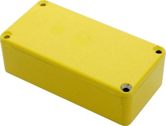 Hammond Electronics 1590G2YL 100 × 50 × 31 mm Støpt Aluminium Gul Kabinett