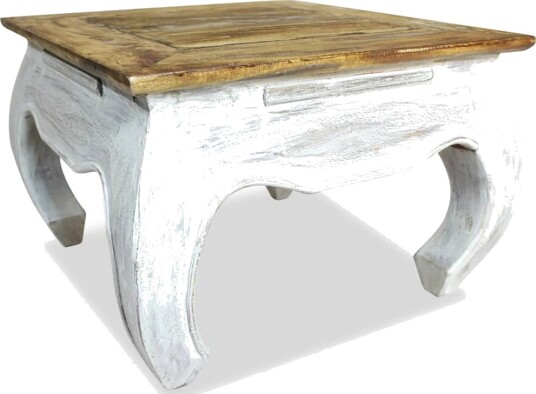 vidaXL Sidebord massivt gjenvunnet tre 50x50x35 cm