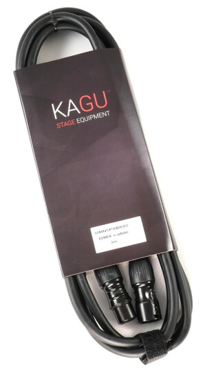 Kagu Dmnx5bk Dmx-Kabel 1m 5-Pin, Sort