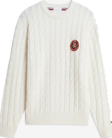 Tommy Hilfiger Icon Crest Graphic Crew Neck IVORY PETAL XXL
