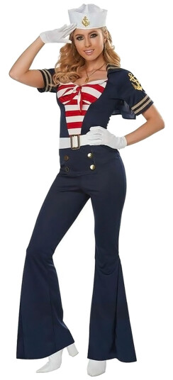 California Costumes 70talls Kvinnelig Sjømann Kostyme Small California Costumes 70talls Kvinnelig Sjømann Kostyme Small