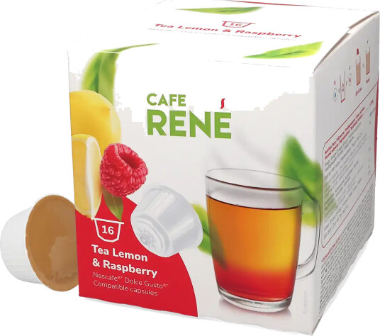 Café René | Sitronog bringebærte 16 kapsler til Dolce Gusto
