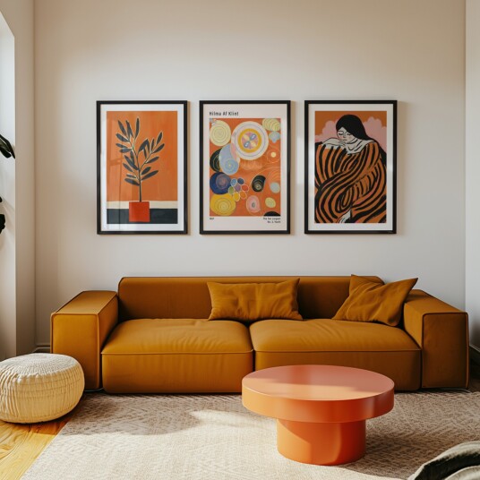 Orange Bold Plakat / 100x100