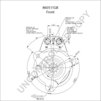 Starter PRESTOLITE ELECTRIC 860511GB Starter PRESTOLITE ELECTRIC 860511GB