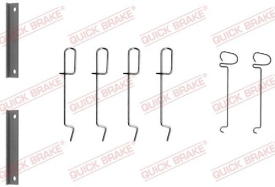 Tilbehørsett, skivebremse belegg QUICK BRAKE 109-1070