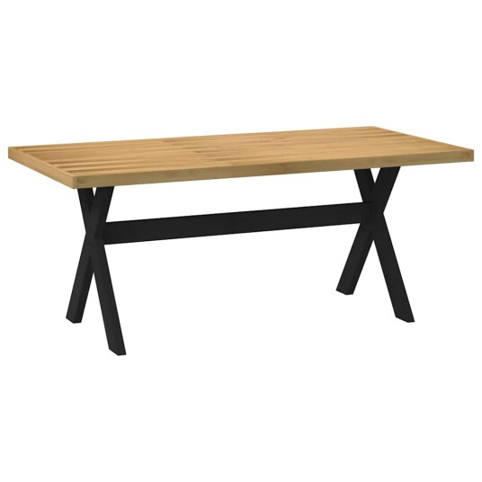 Spisebord NOAIN X-formede ben 180x90x75 cm heltre furu 8721158503282 Spisebord NOAIN X-formede ben 180x90x75 cm heltre furu 8721158503282