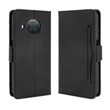 Nokia X10/X20 Lommebok-deksel med Kortholder Svart