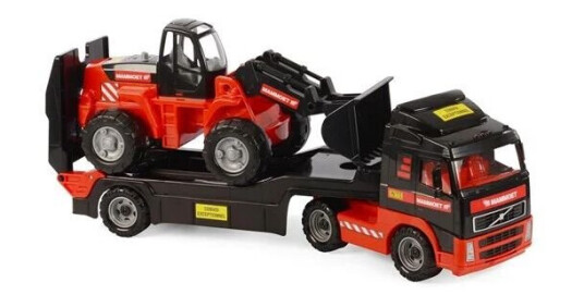 Mammoet Toys Cavallino Mammoth Truck with Trailer and Excavator Mammoet Toys Cavallino Mammoth Truck with Trailer and Excavator