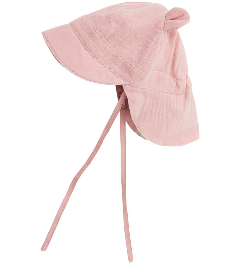 Huttelihut Legionær Hatt Muslin Pale Mauve m. Ører Huttelihut 0 3 md Solhatt Rosa Huttelihut Legionær Hatt Muslin Pale Mauve m. Ører Huttelihut 0 3 md Solhatt Rosa
