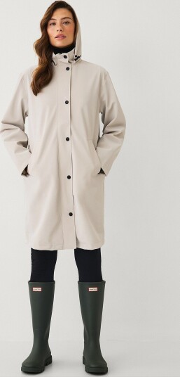 Áhkká Regnjakke Rain Waist Stretch Parka Beige Áhkká Regnjakke Rain Waist Stretch Parka Beige