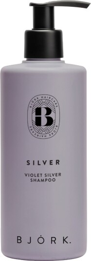 Björk Violet Silver Shampoo 340 ml med Blåbærekstrakt for Blondt og Grått Hår