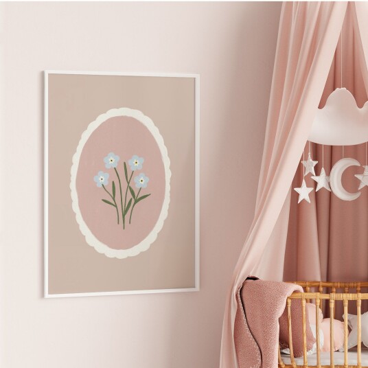 Plakat Vintage Blomsterkunst