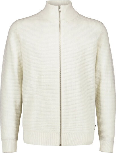 Lindbergh Knitted Zip Cardigan Cream S Lindbergh Knitted Zip Cardigan Cream S