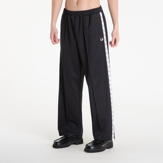 Fred Perry Wide Leg Track Pant   Black   S