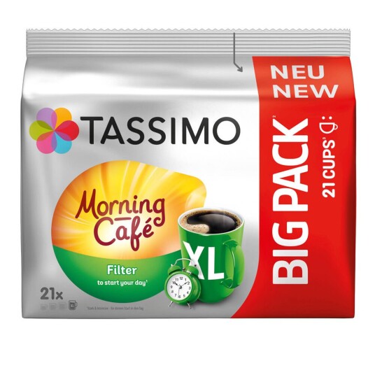 Tassimo Filter Morning Café til Tassimo. 21 kapsler Tassimo Filter Morning Café til Tassimo. 21 kapsler