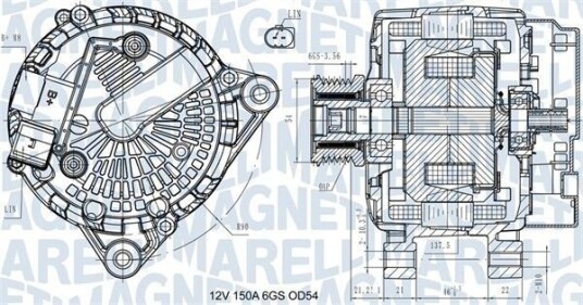 Dynamo MAGNETI MARELLI 063731472410 Dynamo MAGNETI MARELLI 063731472410