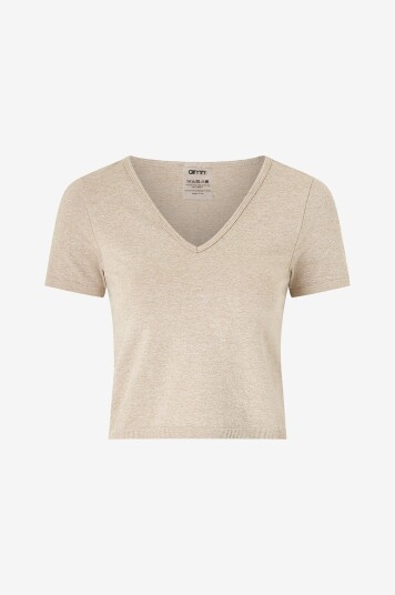 Aim'n   Treningstopp Shape Seamless Short Sleeve   Beige