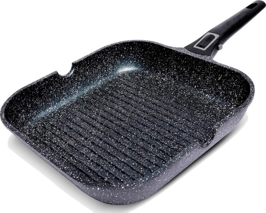 Tefal Black Stone stekepanne med lokk   26 cm