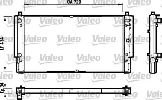 Radiator VALEO 731616