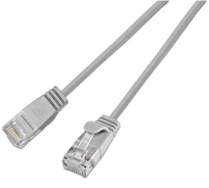 Cat6 Light Patch Kabel Rund U/Utp Ø 2,8Mm Grå PKW LIGHT K6 3.0
