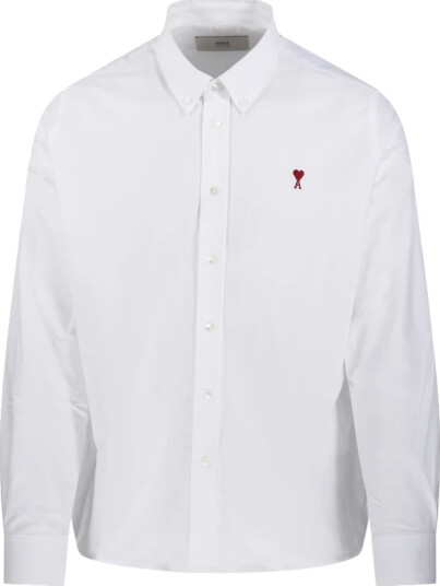 AMI Oxford Shirt Classic Fit White S