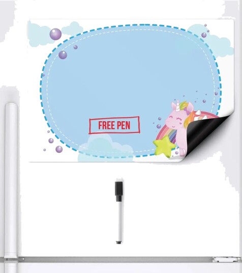Unicorn Magnetisk Tusjtavle med Medfølgende Penn 42x29 cm Unicorn Magnetisk Tusjtavle med Medfølgende Penn 42x29 cm