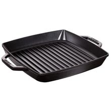 Staub Pure Grillpanne kvadratisk 28 cm Sort