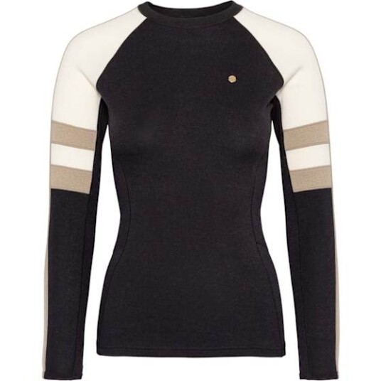 Johaug Devotion Wool Long Sleeve Dame Cblck/Black M