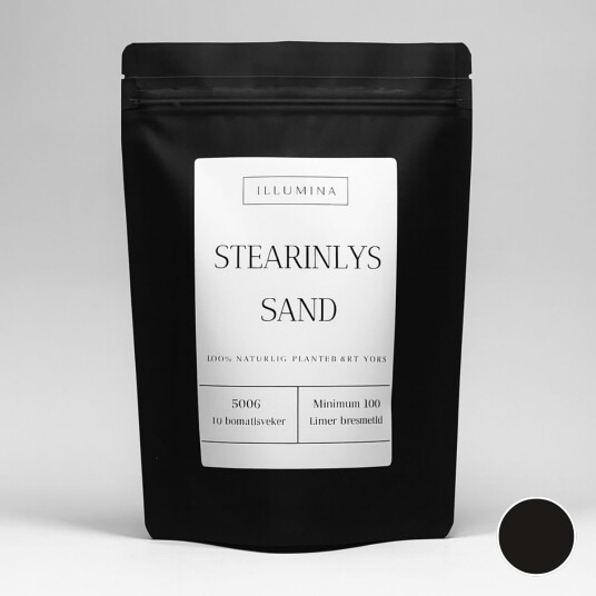Illumina Stearinlyssand   Sort Sort