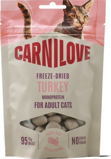 Carnilove Cat Freeze Dried Kattesnacks Kalkun 40g