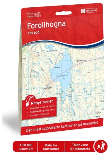 Ugland IT Nordeca Forollhogna Norge-serien 1:50 000 Turkart