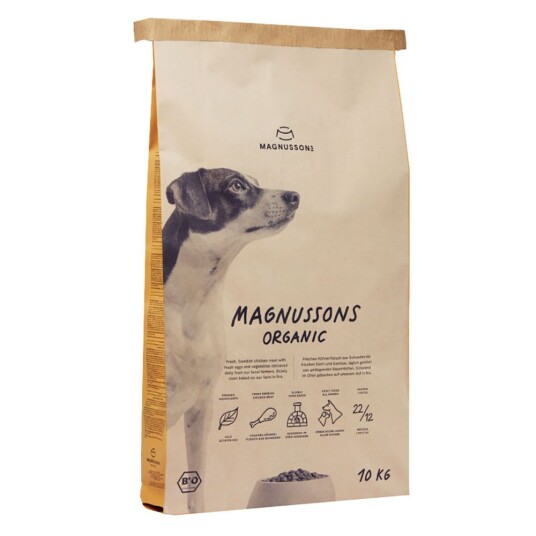 Magnusson Økologisk Hundefôr - 10 kg Tørrfôr til Hund