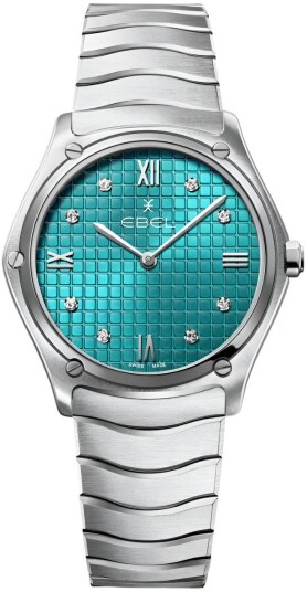 Ebel Dameklokke 1216646 Classic Blå/Stål Ø33 mm
