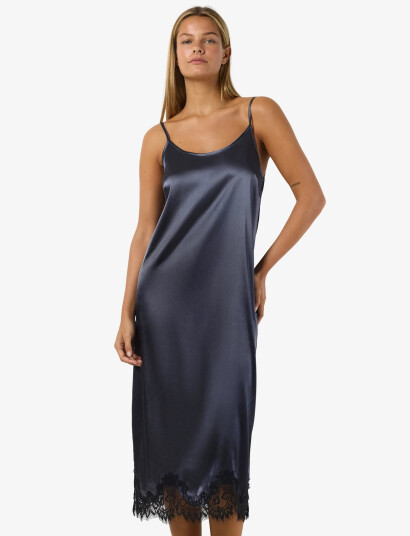 NOISY MAY Nmceleste S/L Satin Lace Dress Black XS NOISY MAY Nmceleste S/L Satin Lace Dress Black XS