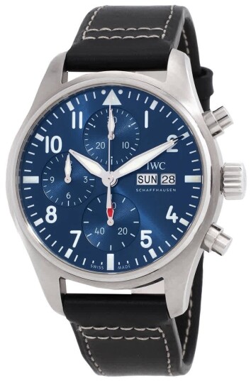 IWC Herreklokke IW388101 Pilots Blå/Lær Ø41 mm