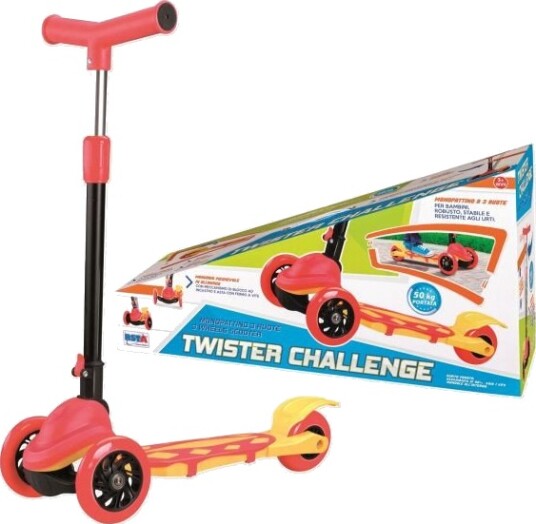Rstoys 3-Hjuls Sparkesykkel Twister Challenger Maks 50 Kg 3+ År